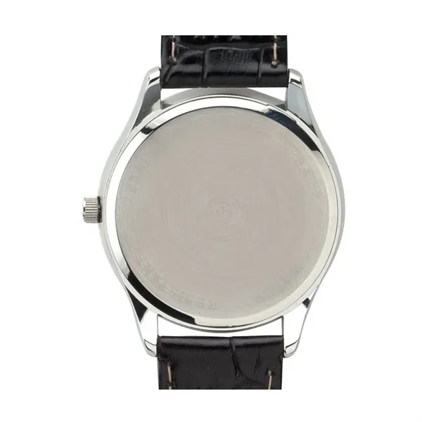 Classy dress watch with a 36mm metal case, silver finishing, and... from ASI 67866 Logomark/Valumark