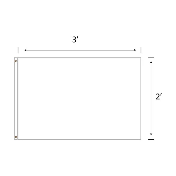 DisplaySplash 2'x3' Flag - Single Sided... from ASI 67866 Logomark/Valumark