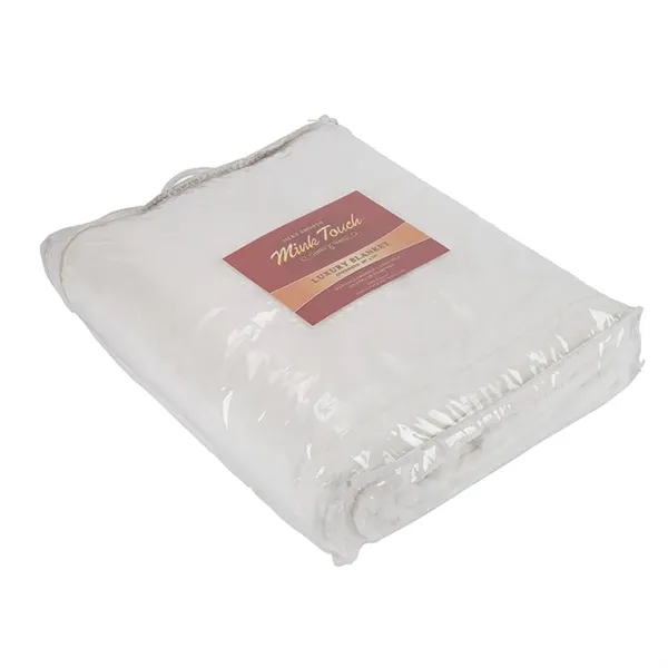 Montreal 60" x 72" Mink Touch Luxury Blanket... from ASI 67866 Logomark/Valumark