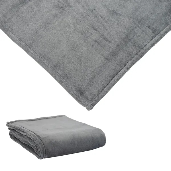 Montreal 60" x 72" Mink Touch Luxury Blanket... from ASI 67866 Logomark/Valumark