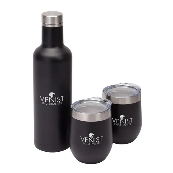 Bliss gift set with stainless steel 750ml bottle and pair of... from ASI 67866 Logomark/Valumark