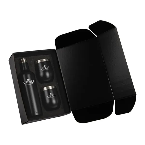Bliss gift set with stainless steel 750ml bottle and pair of... from ASI 67866 Logomark/Valumark