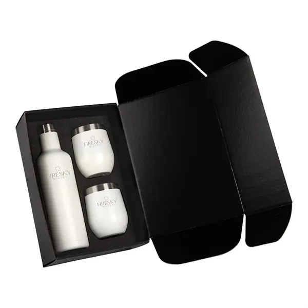 Bliss gift set with stainless steel 750ml bottle and pair of... from ASI 67866 Logomark/Valumark