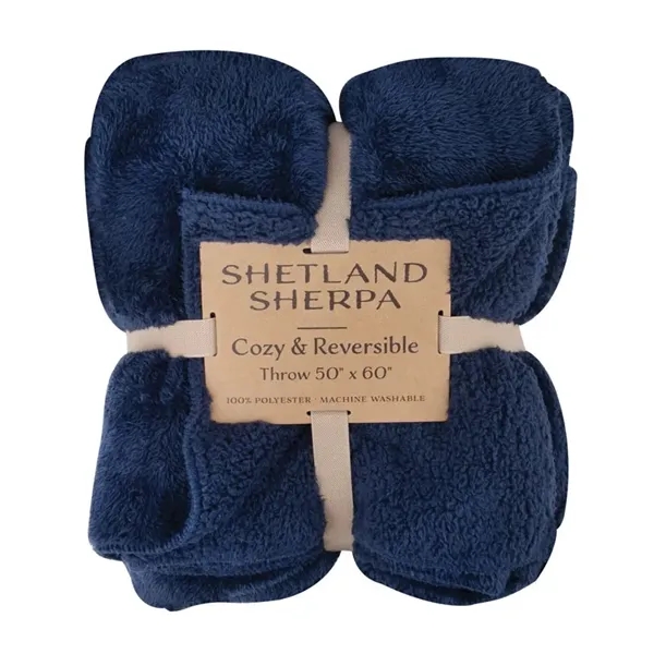 Shetland Sherpa 50 x 60 Reversible Blanket... from ASI 67866 Logomark/Valumark
