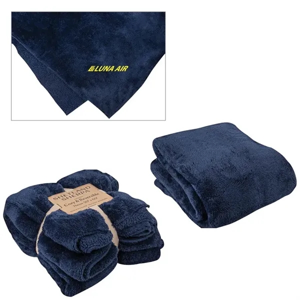 Shetland Sherpa 50 x 60 Reversible Blanket... from ASI 67866 Logomark/Valumark