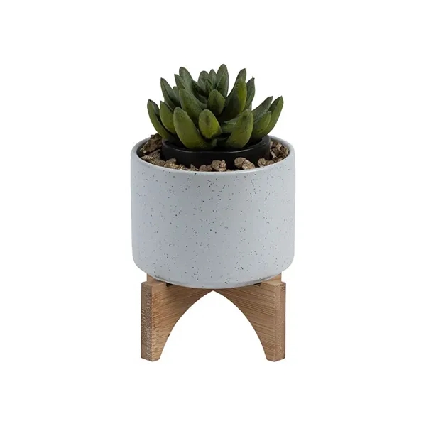 Saratoga Ceramic Flower Pot... from ASI 67866 Logomark/Valumark