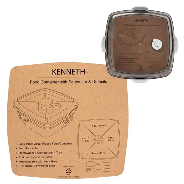 Kenneth Plastic Food Container Set... from ASI 67866 Logomark/Valumark