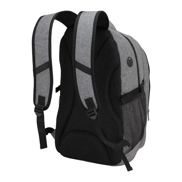 5" x 18.75" x 10.62" laptop backpack; includes external USB port... from ASI 67866 Logomark/Valumark