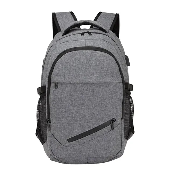 5" x 18.75" x 10.62" laptop backpack; includes external USB port... from ASI 67866 Logomark/Valumark