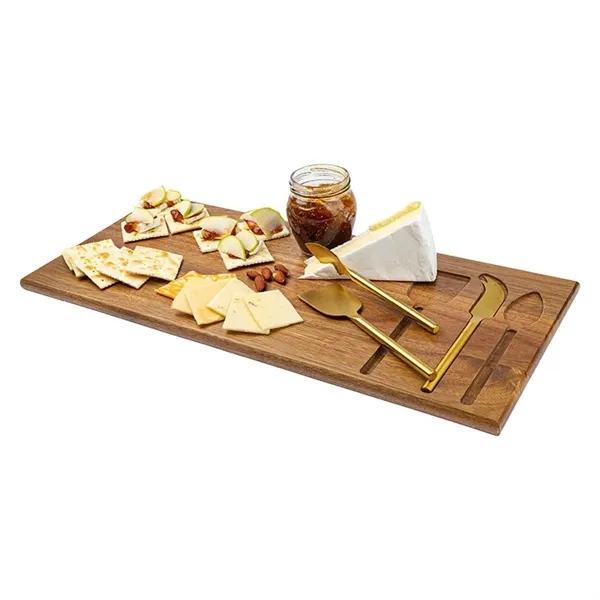 Wright 4-Piece Acacia Wood Serving Set... from ASI 67866 Logomark/Valumark