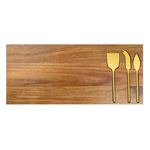 Wright 4-Piece Acacia Wood Serving Set... from ASI 67866 Logomark/Valumark