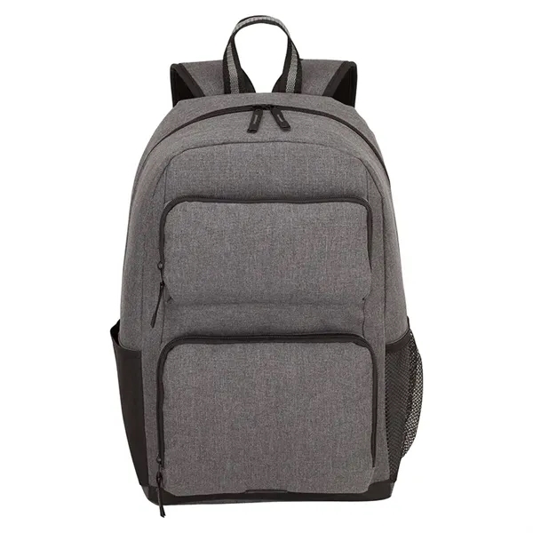 6.62" x 17.75" x 11" two-toned polyester Virginia backpack with padded... from ASI 67866 Logomark/Valumark