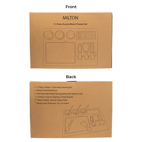Milton 11-Piece Bamboo Cheese Set... from ASI 67866 Logomark/Valumark