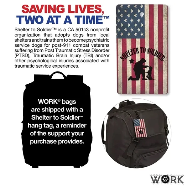 WORK™ Birmingham RPET Backpack... from ASI 67866 Logomark/Valumark