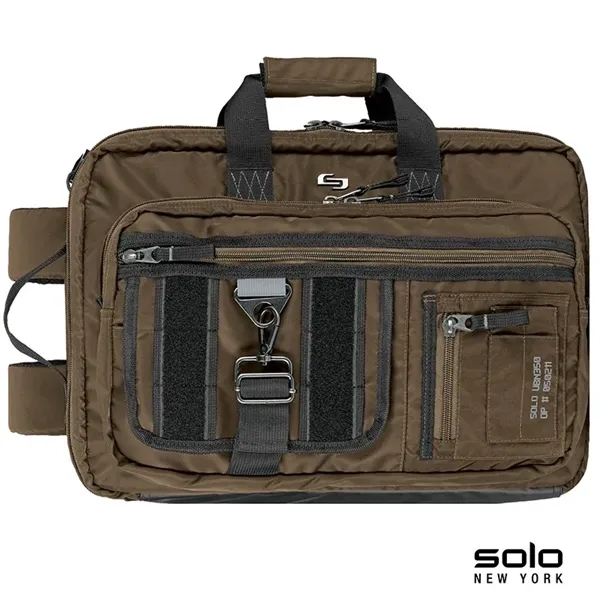 3.38" x 13.56" x 17.31" briefcase-backpack hybrid; includes tablet pocket and... from ASI 67866 Logomark/Valumark