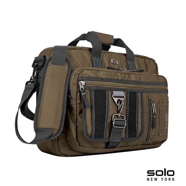 3.38" x 13.56" x 17.31" briefcase-backpack hybrid; includes tablet pocket and... from ASI 67866 Logomark/Valumark