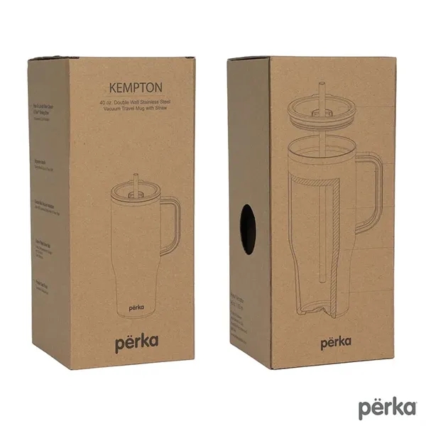 Perka® Kempton 40 oz. Double Wall, Stainless Steel Travel...... from ASI 67866 Logomark/Valumark