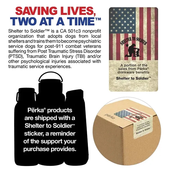 Perka® Kempton 40 oz. Double Wall, Stainless Steel Travel...... from ASI 67866 Logomark/Valumark