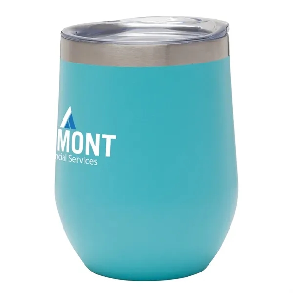 3.25" x 4.5" x 3.25" Aria 12 ounce double wall stainless... from ASI 67866 Logomark/Valumark