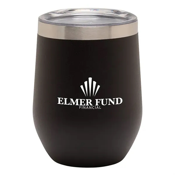 3.25" x 4.5" x 3.25" Aria 12 ounce double wall stainless... from ASI 67866 Logomark/Valumark