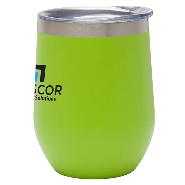 3.25" x 4.5" x 3.25" Aria 12 ounce double wall stainless... from ASI 67866 Logomark/Valumark