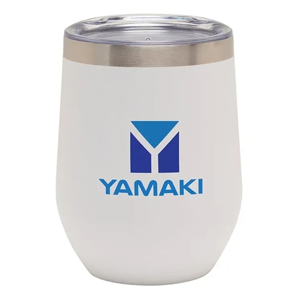 3.25" x 4.5" x 3.25" Aria 12 ounce double wall stainless... from ASI 67866 Logomark/Valumark