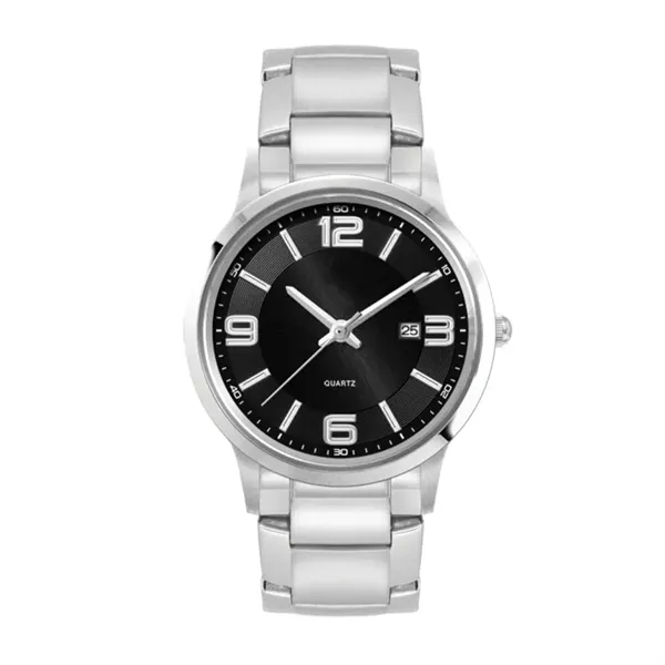 Sleek and stylish women's wristwatch with a 31.5mm stainless steel case... from ASI 67866 Logomark/Valumark