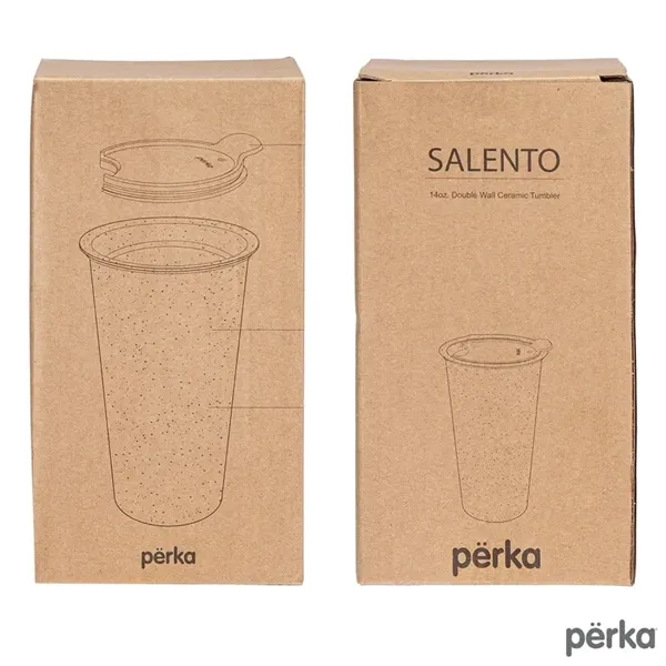 Perka® Salento 14 oz. Double Wall Ceramic Tumbler... from ASI 67866 Logomark/Valumark