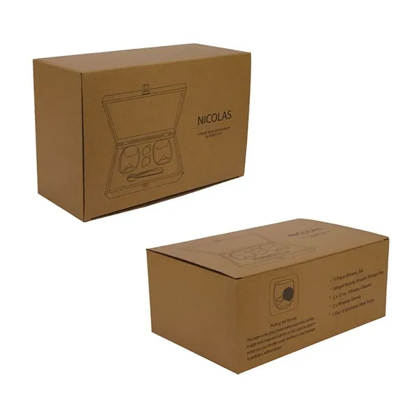 Nicolas 5-Piece Rolling Whiskey Glasses Set... from ASI 67866 Logomark/Valumark