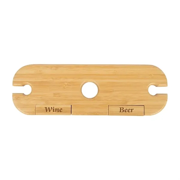 Temecula 3-Piece Bamboo Wine Caddy... from ASI 67866 Logomark/Valumark