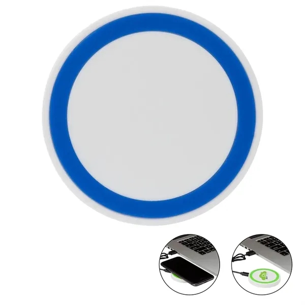 2.75" x 0.38" x 2.75" Boreus wireless charging pad with 20"... from ASI 67866 Logomark/Valumark