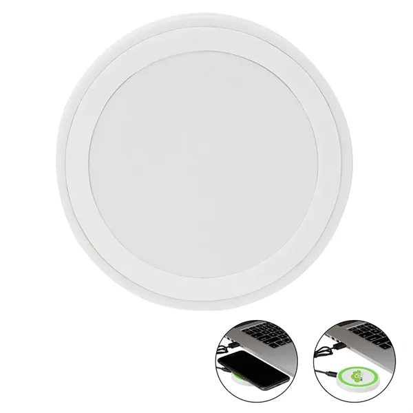 2.75" x 0.38" x 2.75" Boreus wireless charging pad with 20"... from ASI 67866 Logomark/Valumark