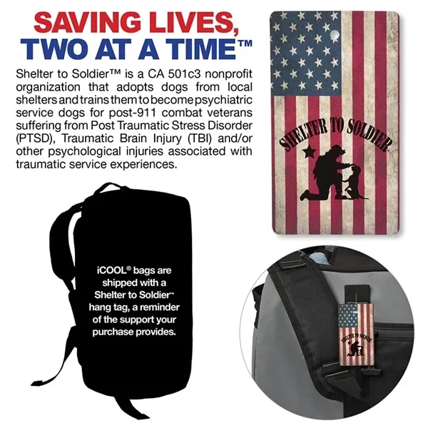 iCOOL® Pinecrest Convertible Duffel Backpack... from ASI 67866 Logomark/Valumark