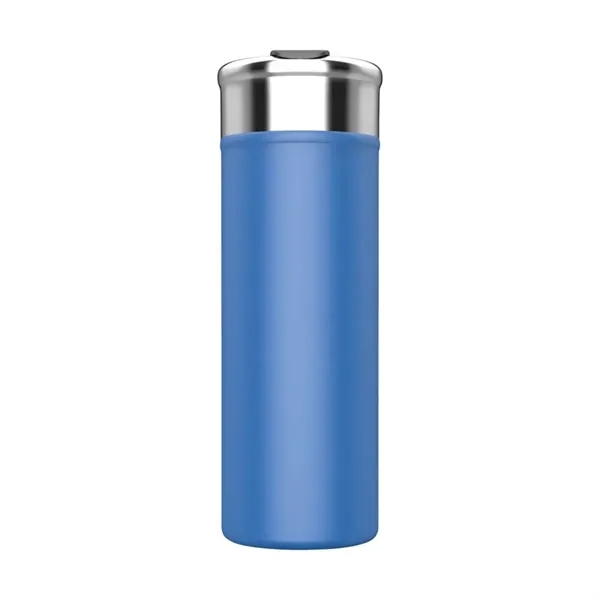 2.94" x 8.25" x 2.94" Esen double-wall stainless steel 18-ounce tumbler... from ASI 67866 Logomark/Valumark
