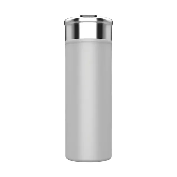2.94" x 8.25" x 2.94" Esen double-wall stainless steel 18-ounce tumbler... from ASI 67866 Logomark/Valumark