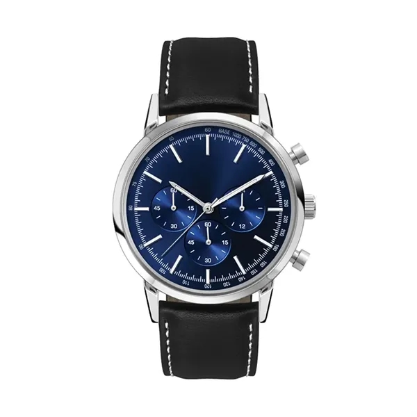 Men's and women's wristwatch with a 41mm brushed and polished silver... from ASI 67866 Logomark/Valumark