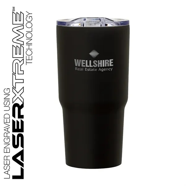 3.62" x 7.06" x 3.62" Reva 20-ounce stainless steel and acrylonitrile... from ASI 67866 Logomark/Valumark