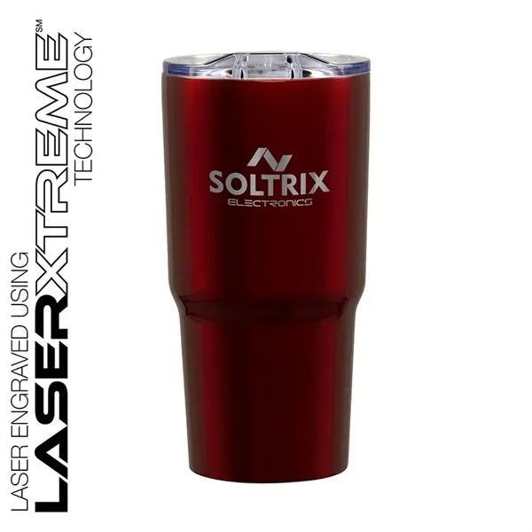 3.62" x 7.06" x 3.62" Reva 20-ounce stainless steel and acrylonitrile... from ASI 67866 Logomark/Valumark