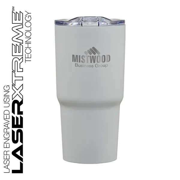 3.62" x 7.06" x 3.62" Reva 20-ounce stainless steel and acrylonitrile... from ASI 67866 Logomark/Valumark