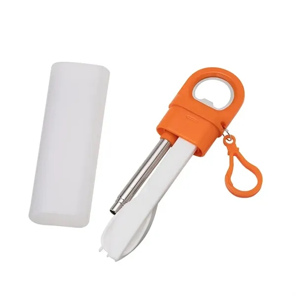 Griffith 3-in-1 Metal Straw, Cutlery Set & Bottle Opener... from ASI 67866 Logomark/Valumark