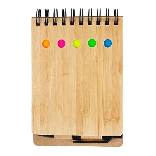 Ridgecrest 3-in-1 Bamboo Jotter w/Pen... from ASI 67866 Logomark/Valumark