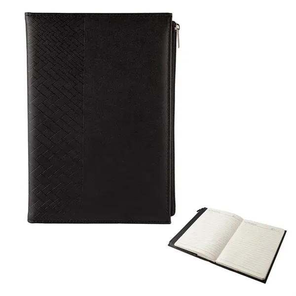1" x 8.62" x 6" 80-page lined journal with replaceable leather... from ASI 67866 Logomark/Valumark