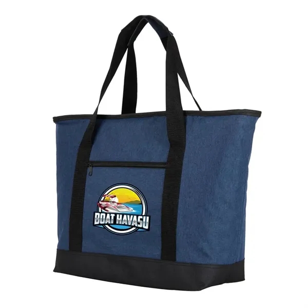 Shoreline RPET 24-Can Cooler Tote Bag... from ASI 67866 Logomark/Valumark