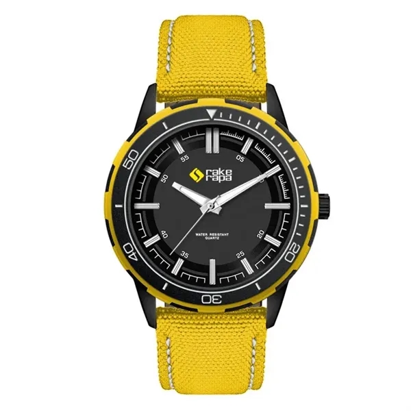 Men's and women's watch featuring a 43.5mm matte black metal case... from ASI 67866 Logomark/Valumark