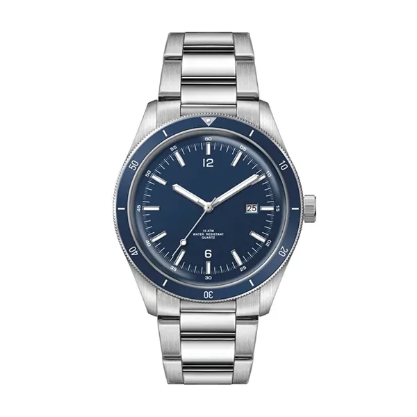 41MM STEEL SILVER CASE, 3 HAND MVMT, BLUE DIAL, DT...... from ASI 67866 Logomark/Valumark