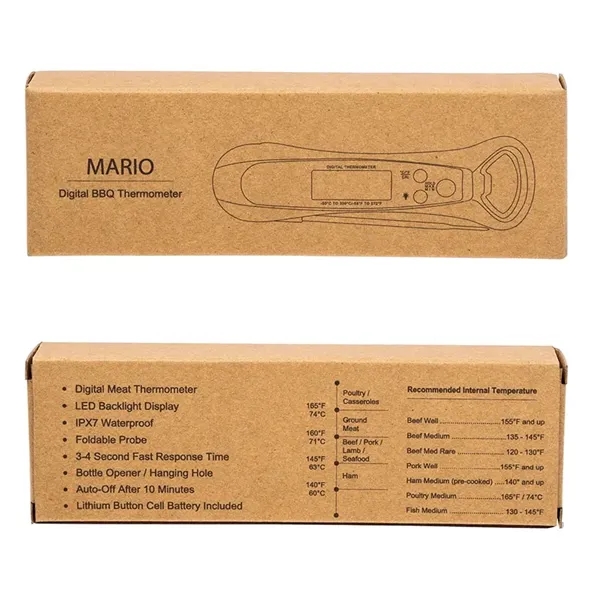 Mario IPX7 Digital BBQ Thermometer... from ASI 67866 Logomark/Valumark