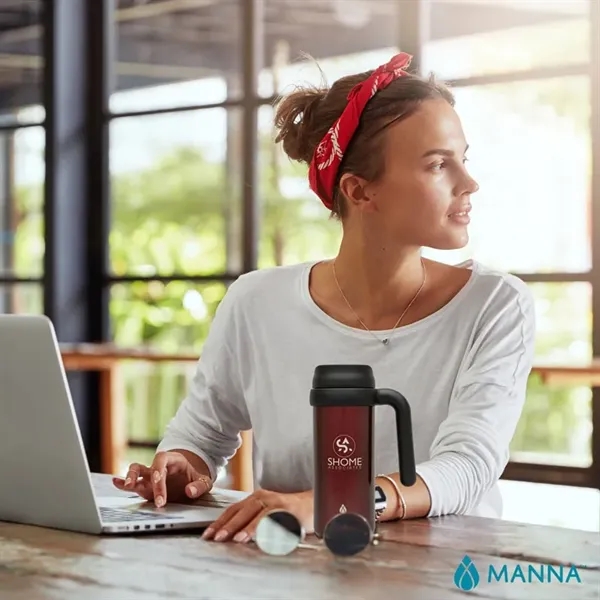 Manna™ Mocha Mug - 16 oz. Stainless Steel... from ASI 67866 Logomark/Valumark