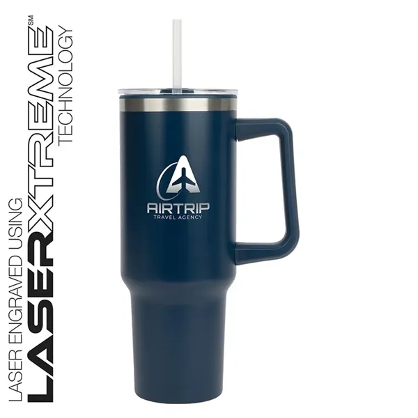 Izzy 40 oz. Steel/PP Travel Mug... from ASI 67866 Logomark/Valumark