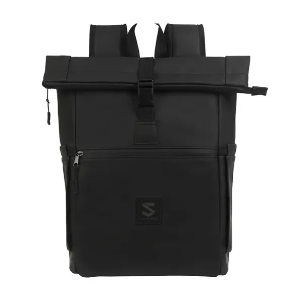 Casey PU Roll-Top Laptop Backpack... from ASI 67866 Logomark/Valumark