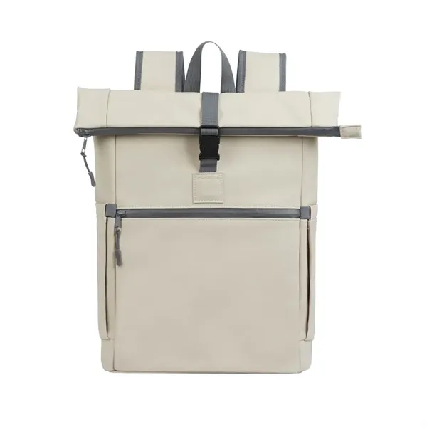Casey PU Roll-Top Laptop Backpack... from ASI 67866 Logomark/Valumark
